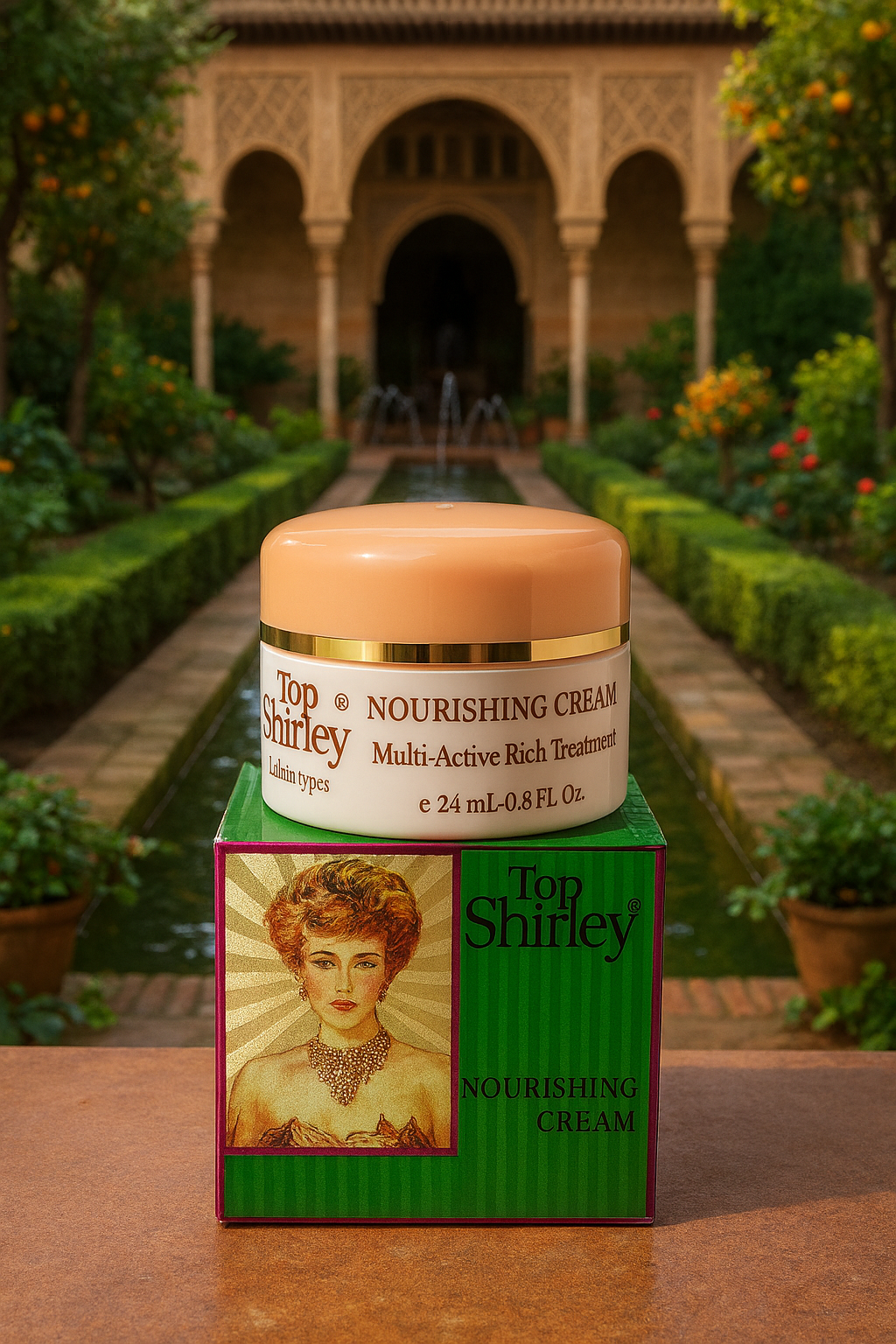 Crema Top Shirley Nutritiva , hidratante y anti manchas .