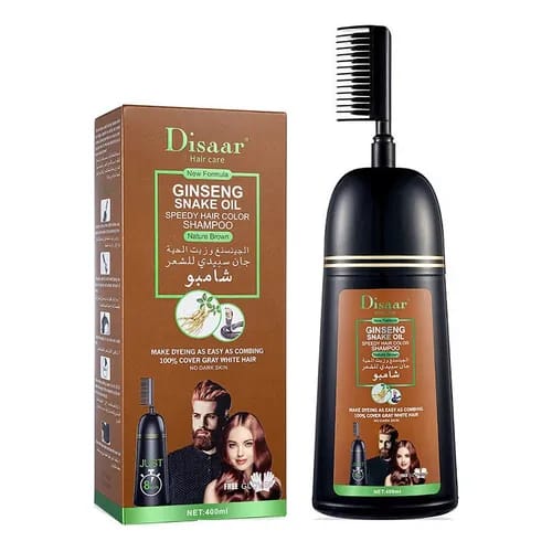 Champu Tinte Disaar en Marron claro , cubre canas . 400ml