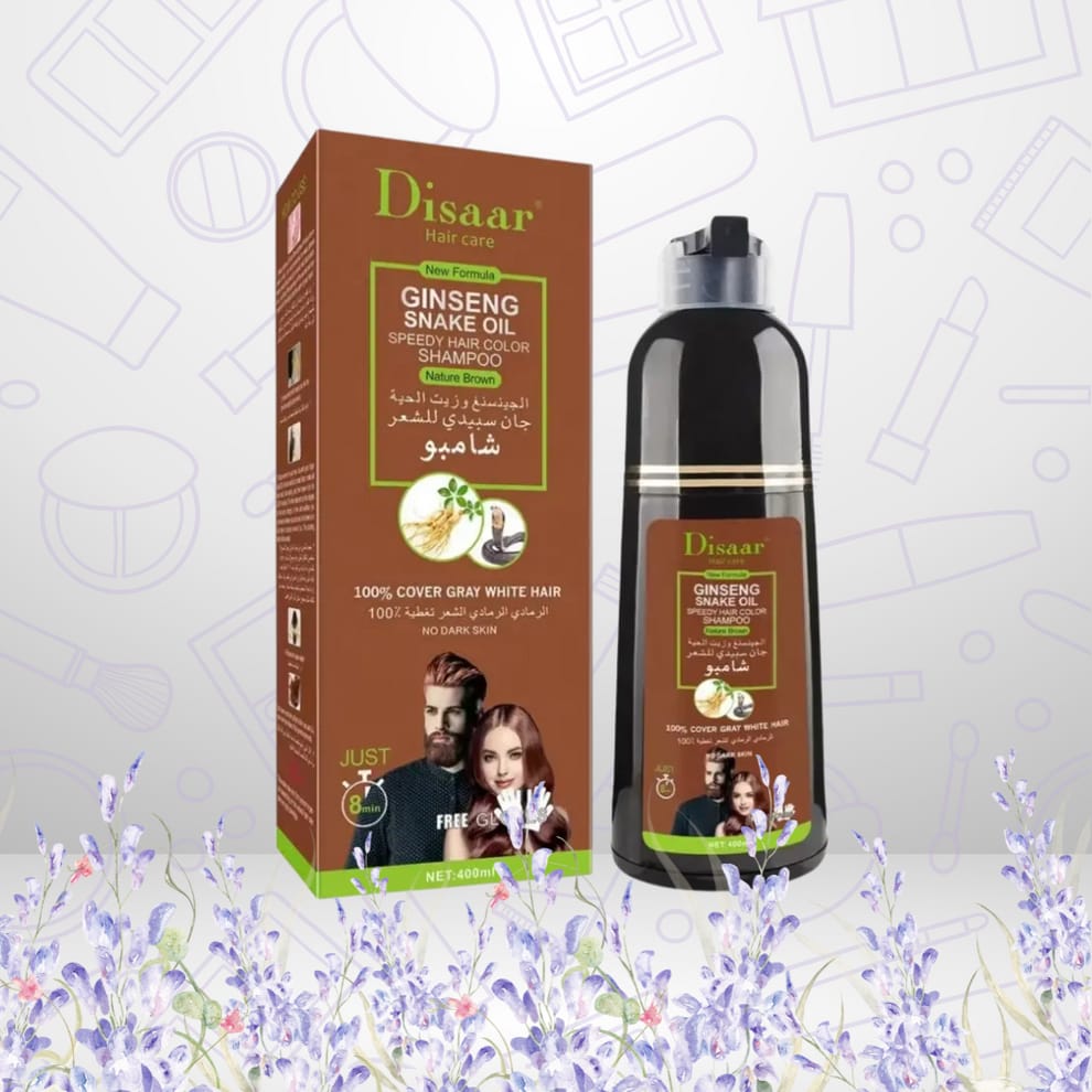 Champu Tinte Disaar en Marron claro , cubre canas . 400ml
