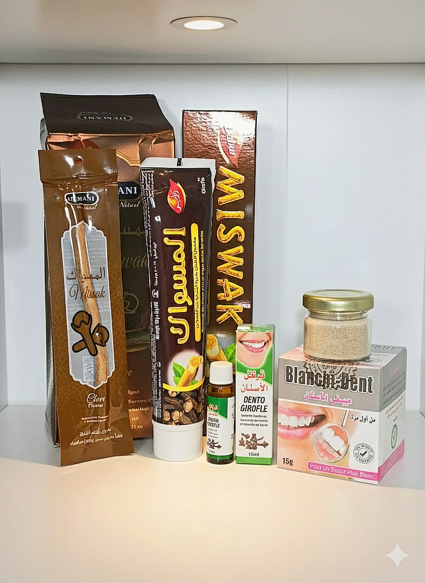 Pack Completo para el Cuidado Bucal Natural de 4 productos naturales .