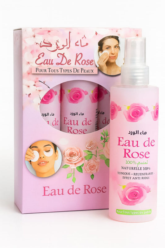 Agua de Rosas Pura , tonico facial natural 100% . 200ml