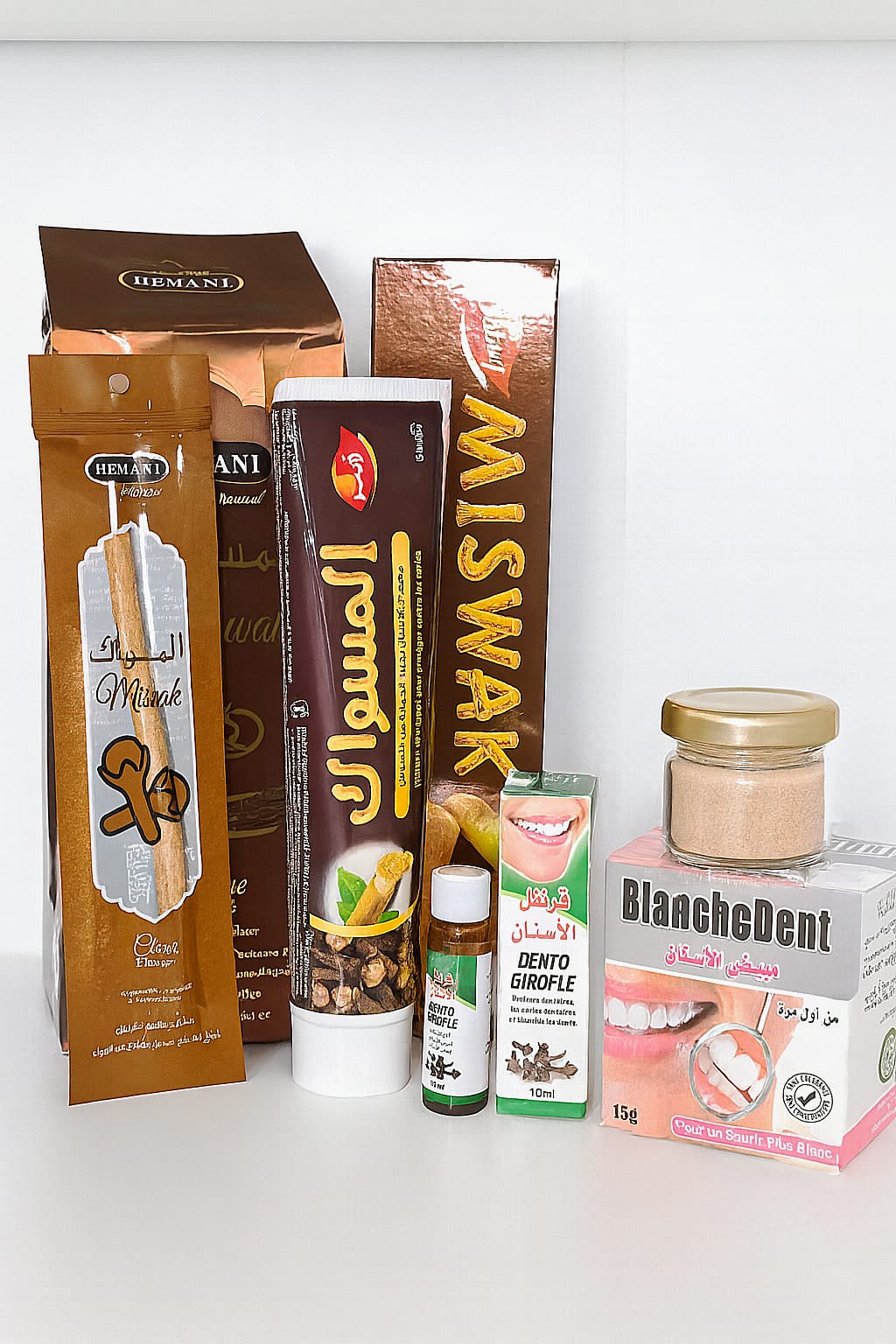 Pack Completo para el Cuidado Bucal Natural de 4 productos naturales .