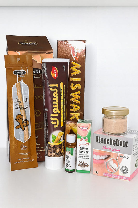 Pack Completo para el Cuidado Bucal Natural de 4 productos naturales .
