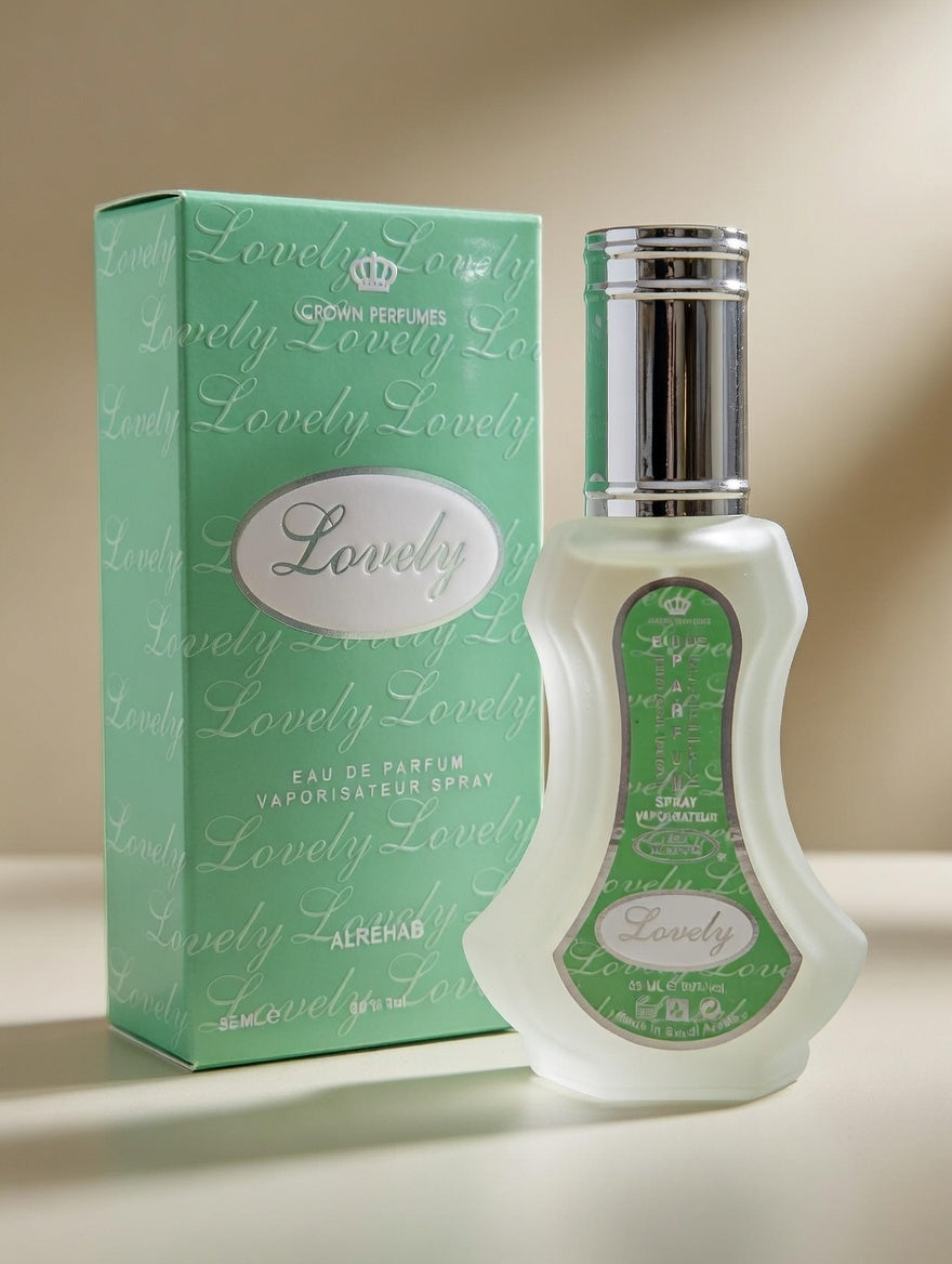 Lovely , Almizcle cremoso , rosas blancas y citricos frescos 35ml