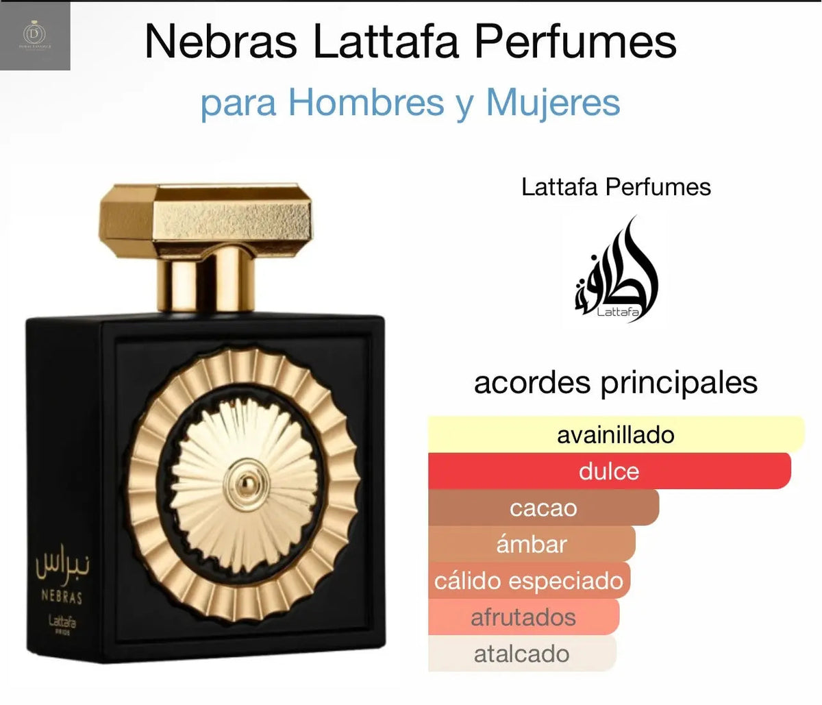 Nebras de Lattafa 100ml ,un viaje sensorial al corazon de oriente .