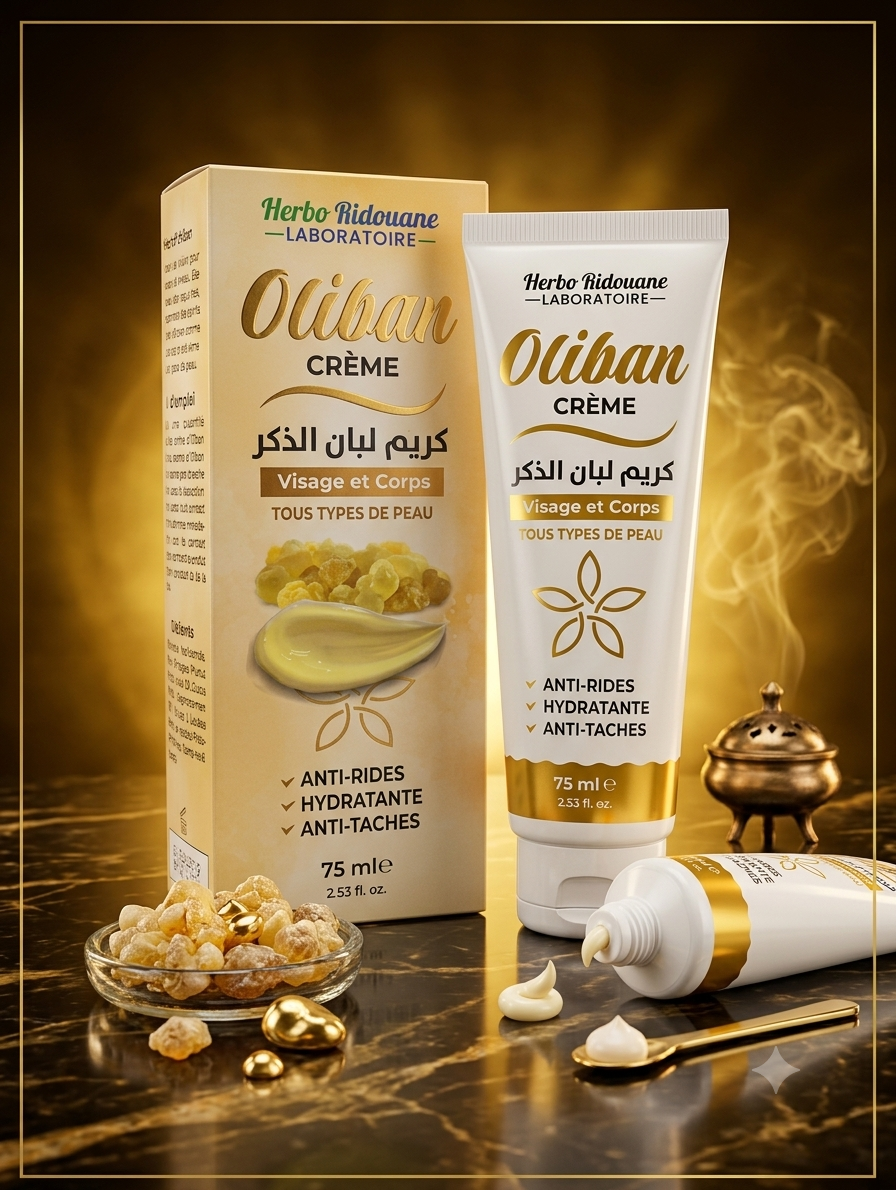 Crema anti Arrugas con Incienso , Ácido Hialurónico y Manteca de Karite .