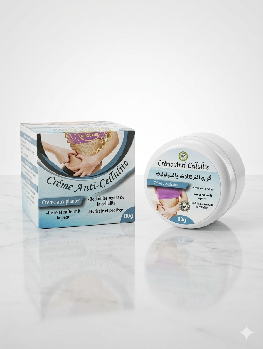 Crema Reafirmante y Anti celulítica solo con ingredientes naturales.
