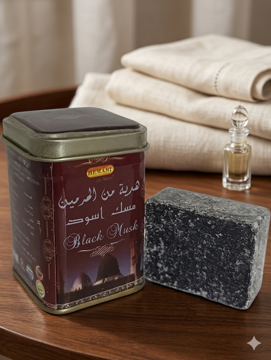 Almizcle Negro en Pastilla 25gr  sin Alcohol de Hemani .