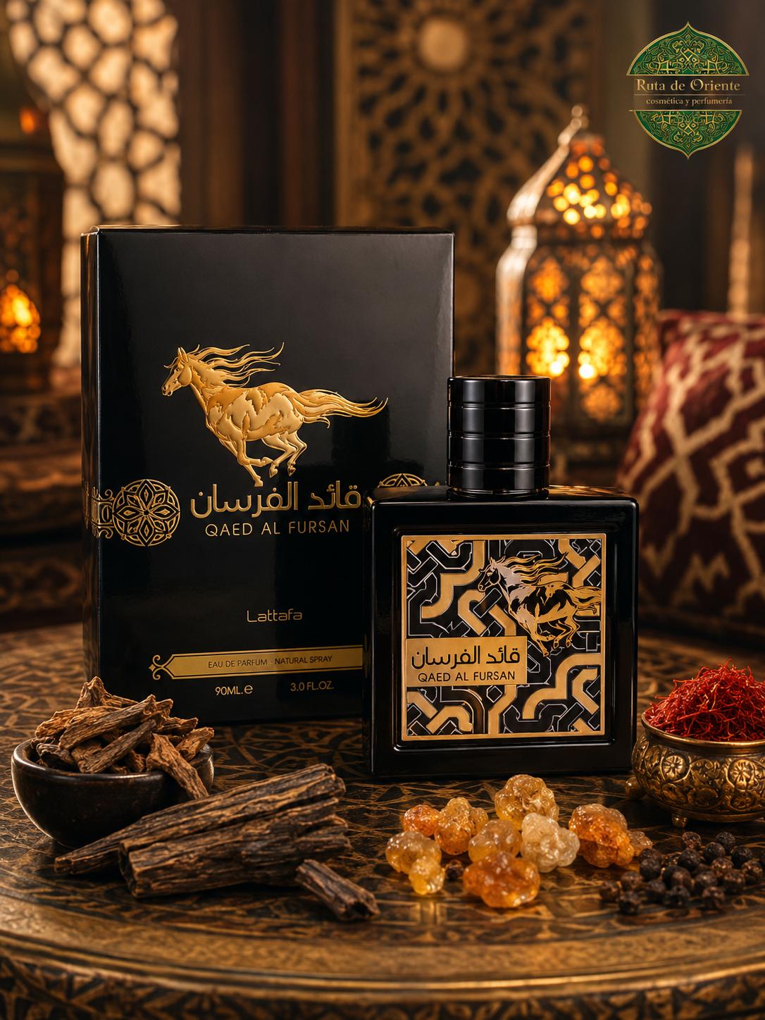 Qaed Al Foursan , Perfume Árabe Original de Lattafa 90ml