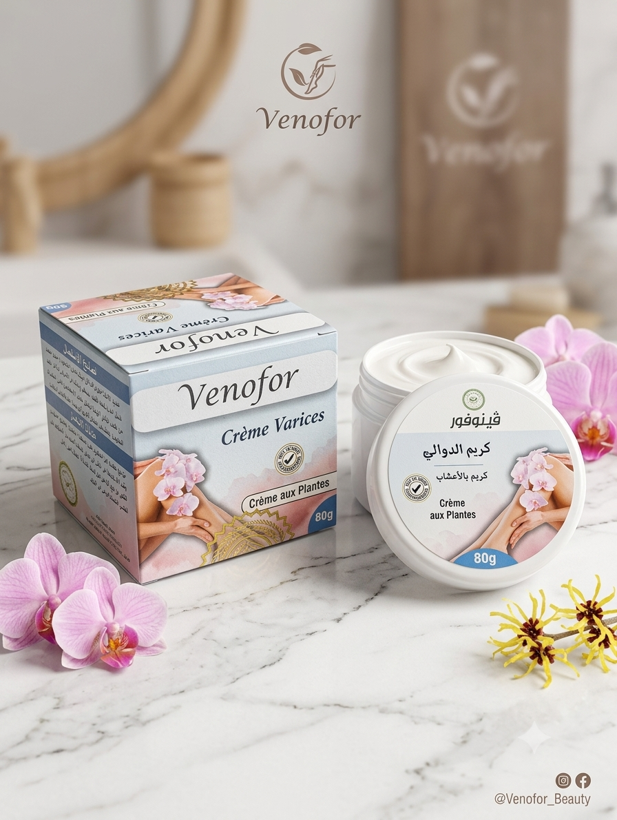 Masaje para piernas cansadas en crema con ingredientes naturales .